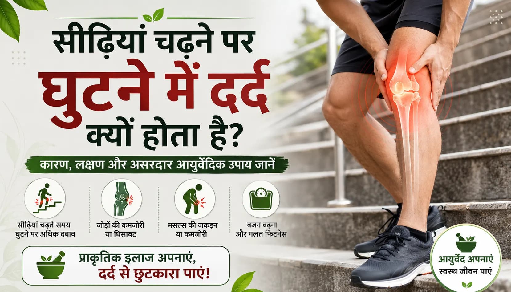 सीढ़ियां चढ़ने पर घुटने में दर्द क्यों होता है? 