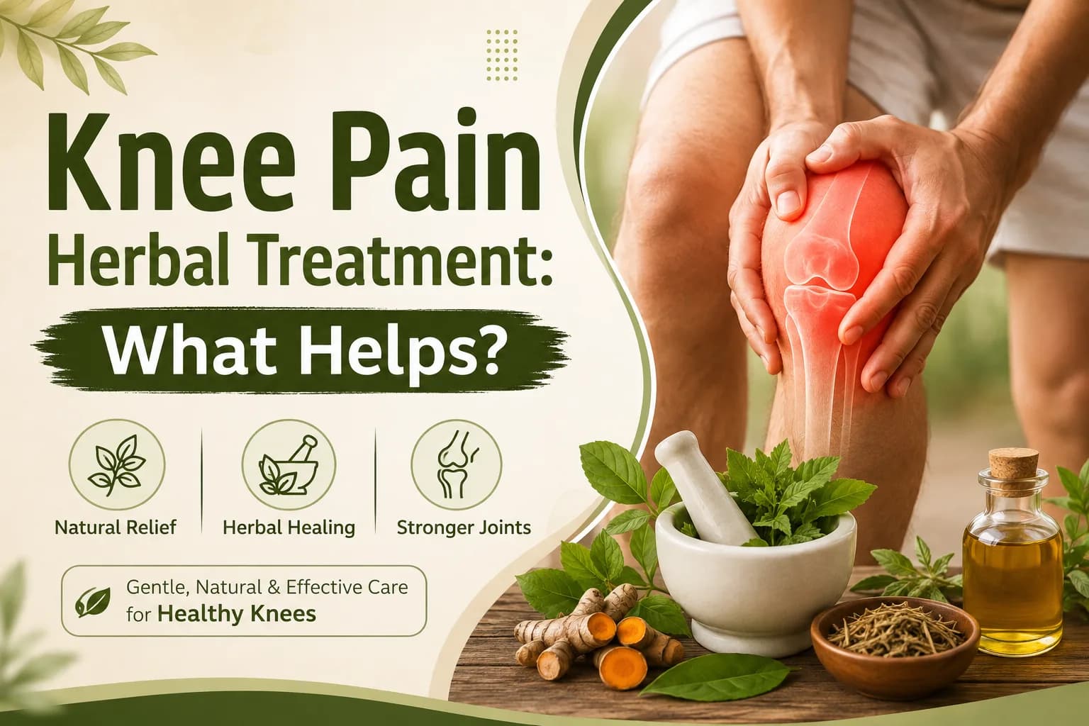 Knee Pain Herbal Treatment: What Helps?