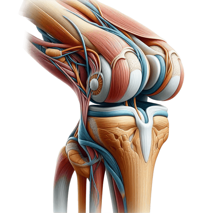 Knee Joint Science Illustration